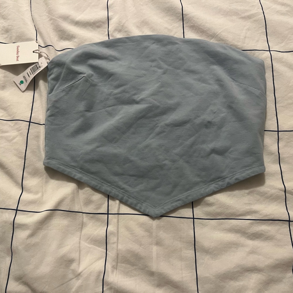 Sunday best Light Blue Tube Top size L